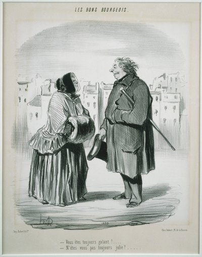 The Good Bourgeois - You Are Always Gallant! by Honoré Daumier